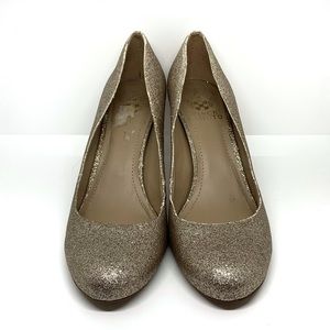 Vince Camuto Gold Sparkle Heels AA
